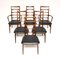 Chaises de Salon Lis en Palissandre par Niels Koefoed, Danemark, Set de 6 2