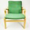 Danish Modern Armchair in Green Fabric, 1970s, Image 4