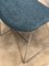Vintage Italian Desk Chairs Sky Blue from Bonomia, 1970s, Set of 6, Image 3