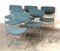 Vintage Italian Desk Chairs Sky Blue from Bonomia, 1970s, Set of 6, Image 7