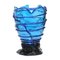 Klare hellblaue und dunkelblaue Pompitu II Vase von Gaetano Pesce für Fish Design 1