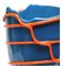 Blau-marineblaue matt-orange Pompitu II Vase von Gaetano Pesce für Fish Design 2