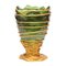 Vaso Pompitu II verde bottiglia e oro opaco di Gaetano Pesce per Fish Design, Immagine 1