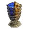 Pompitu II Extracolor Vase in Klarblau, Braun und Bronze von Gaetano Pesce für Fish Design 1