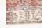 Vintage Runner Rug with Faded Red Floral, Image 11