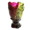 Clear Bottle Green and Clear Fuchsia Twins C Vase by Gaetano Pesce for Fish Design 2