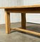 French Square Leg Bleached Oak Farmhouse Dining Table 7