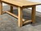 French Square Leg Bleached Oak Farmhouse Dining Table 14
