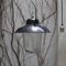 Industrial Black Enamel & Clear Glass Pendant Lights 7