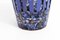 Italian Blue & Red Patterned Ceramic Vase, 1970s 6