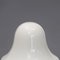Lámpara de mesa de vidrio blanco, años 60, Imagen 4