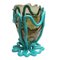 Vase Fumè et Turquoise Mat par Gaetano Pesce pour Fish Design 1