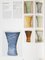 Mid-Century Azure & Grey Ceramic Umbrella Stand by Antonia Campi for S.C.I. Laveno 12