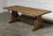French Bleached Oak Farmhouse Dining Table, Image 2