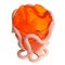 Clear Orange and Pastel Pink Indian Summer Vase by Gaetano Pesce for Fish Design, Image 2