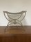 Mid-Century Curule Brass Stool, Image 2