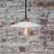 French White Opaline Milk Glass & Brass Pendant Lamp, Image 5