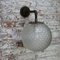 Vintage Industrial Clear Glass, Brass and Cast Wall Light 8