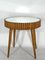 Mid-Century Italian Modern Wood & Mirror Side Table, 1940s, Image 5