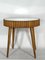 Mid-Century Italian Modern Wood & Mirror Side Table, 1940s, Image 1