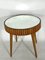 Table d'Appoint Mid-Century en Bois et Miroir, Italie, 1940s 9