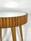 Mid-Century Italian Modern Wood & Mirror Side Table, 1940s, Image 14