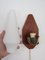 Scandinavian Wall Lamp in Teak, Brass and Opaline Glass, Image 4