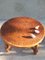 Sedie pieghevoli e tavolino da caffè rotondo in pelle di Angel Pazamino per Meubles De Estilo, Ecuador, anni '60, set di 4, Immagine 10