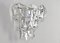 Mid-Century Chrome and Crystal Glass Sconce from Kinkeldey, Germany, 1960 2