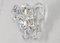 Mid-Century Chrome and Crystal Glass Sconce from Kinkeldey, Germany, 1960, Image 4