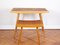 Mid-Century Ash and Wickerwork Side Table and Stool from Uluv, 1960s, Set of 2 3