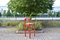 Vintage Red Bar Stools by Vico Magistretti for Cassina, Set of 3 15