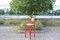 Vintage Red Bar Stools by Vico Magistretti for Cassina, Set of 3 8