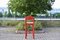Vintage Red Bar Stools by Vico Magistretti for Cassina, Set of 3 10