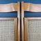 Folding Chairs with Rattan Seat, Italy, 1980s, Set of 2 5