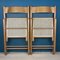Folding Chairs with Rattan Seat, Italy, 1980s, Set of 2 6