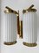 Mid-Century Modern Italian Brass and Opaline Glass Barrel Sconces, 1950s, Set of 2, Image 13