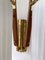 Mid-Century Modern Italian Brass and Opaline Glass Barrel Sconces, 1950s, Set of 2, Image 10