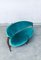 Postmodern Italian Floating Free Form Curved Sofa with Sculptural Copper Base 13