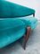Postmodern Italian Floating Free Form Curved Sofa with Sculptural Copper Base 2