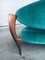 Postmodern Italian Floating Free Form Curved Sofa with Sculptural Copper Base, Image 17