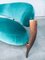 Postmodern Italian Floating Free Form Curved Sofa with Sculptural Copper Base 3