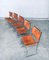 Vintage Leather Dining Chairs, France, 1970s, Set of 5, Image 20
