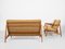 Dänisches Mid-Century Sofa Set aus Eiche & Teak von Tove & Edvard Kindt-Larsen für France & Daverkosen, 3er Set 2