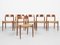 Mid-Century Danish Model 75 Dining Chairs in Teak & Original Paper Cord by Niels Otto Møller, Set of 6, Image 4