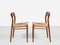 Mid-Century Danish Model 75 Dining Chairs in Teak & Original Paper Cord by Niels Otto Møller, Set of 6, Image 5