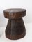 Brutalist Style Carved Solid Pine Stools, France, 1999, Set of 2 7