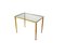 Mid-Century Glass and Gilt Brass Coffee Table with Twisted Legs, France, 1960, Image 3