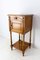 French Art Nouveau Bedside Cabinet with Marble Top, 1910s 3