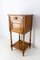 French Art Nouveau Bedside Cabinet with Marble Top, 1910s, Image 3
